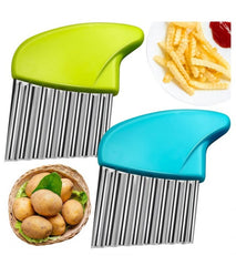 Potato Crinkle Cutter Stainless Steel Wavy Blade Chip Cutter